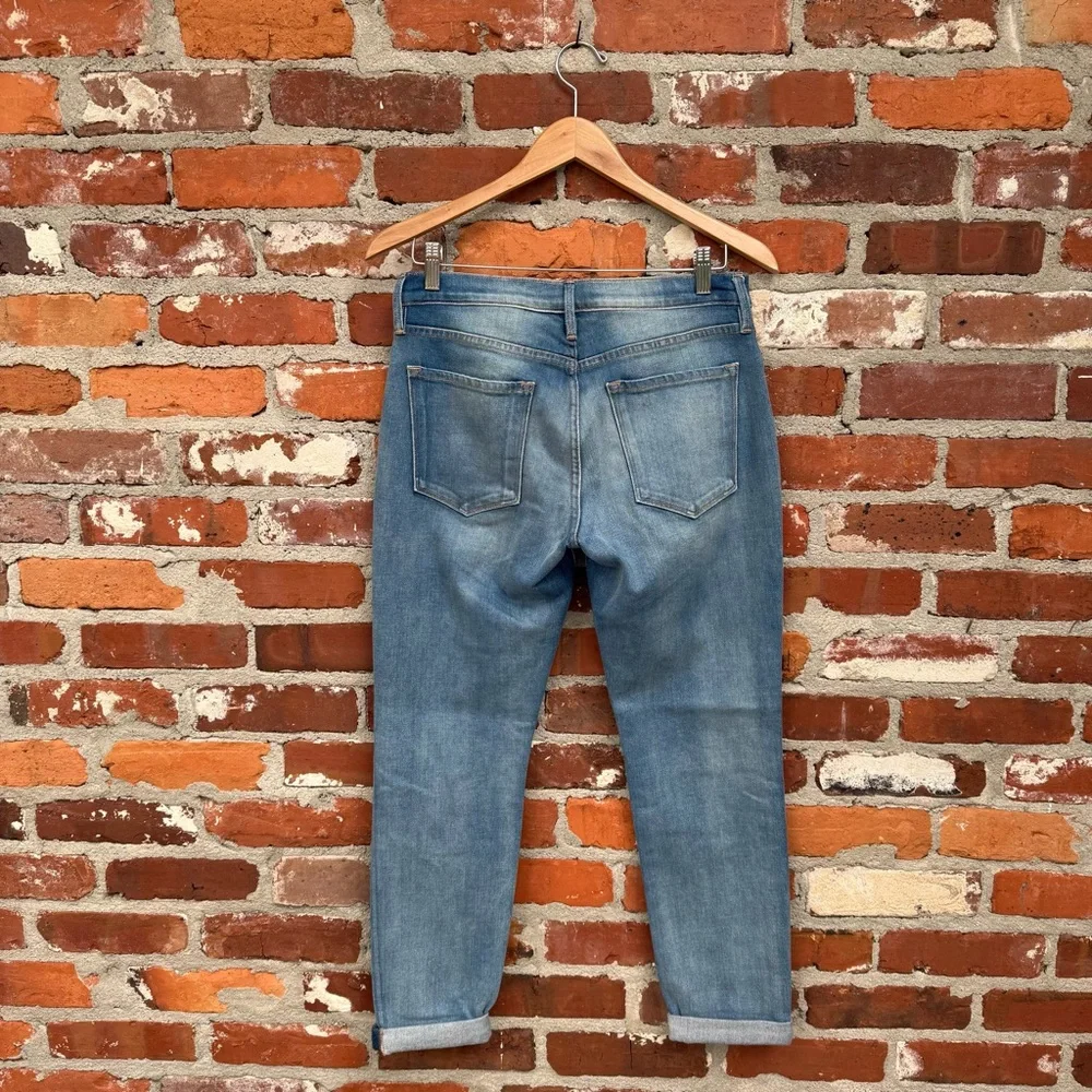 Frame Le Garçon Boyfriend‎ Jeans Silva Wash Sz 26 Mid Rise